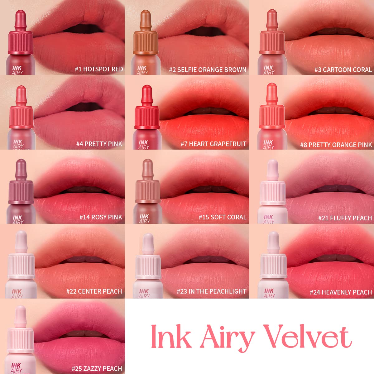 Peripera Ink Airy Velvet Lip Tint #07 Heart Grapefruit