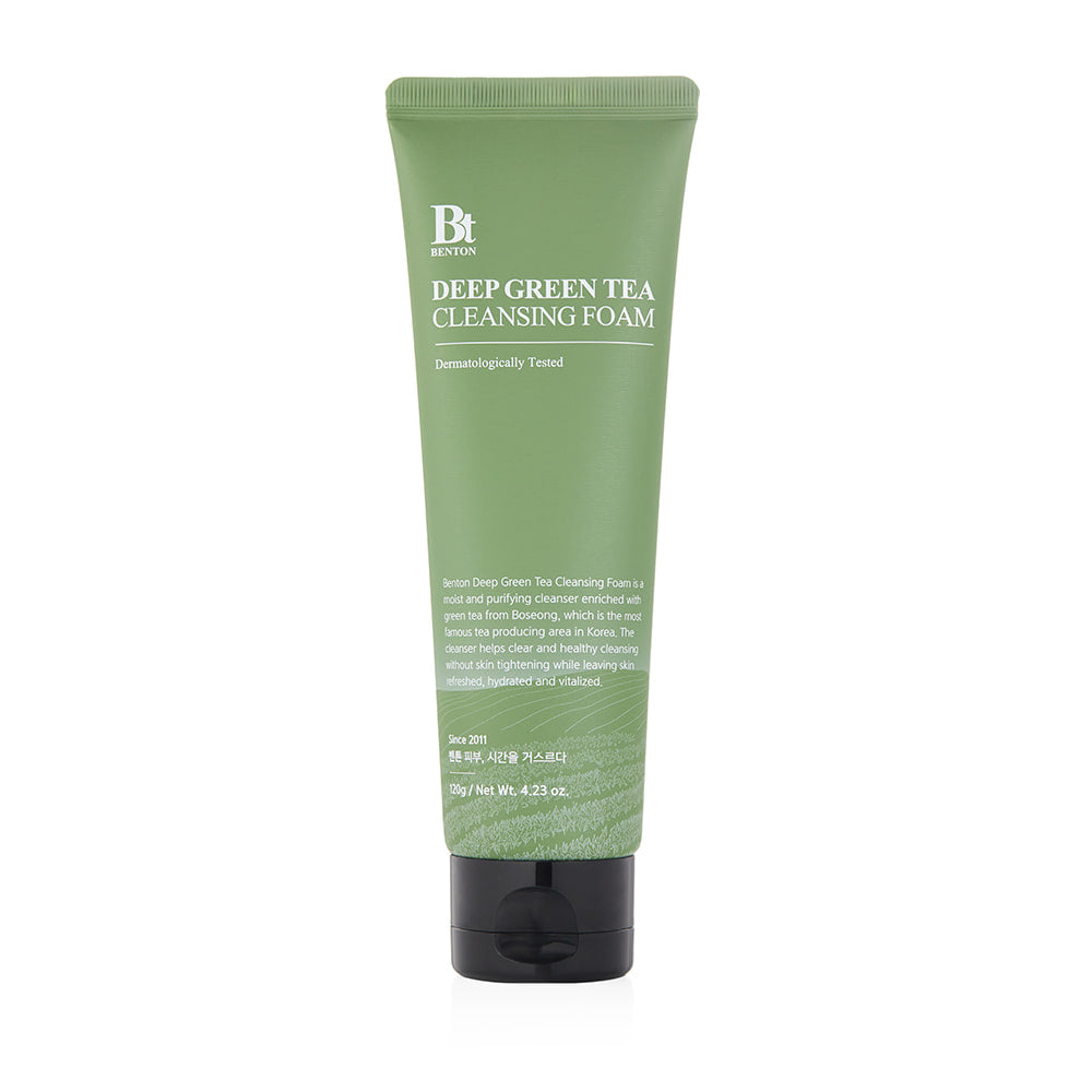 Benton Deep Green Tea Cleansing Foam 120g