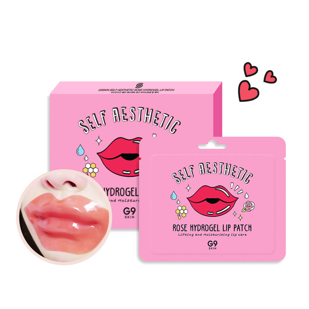 G9 Self Aesthetic Rose Hydrogel Lip Patch - Box Set Of 5