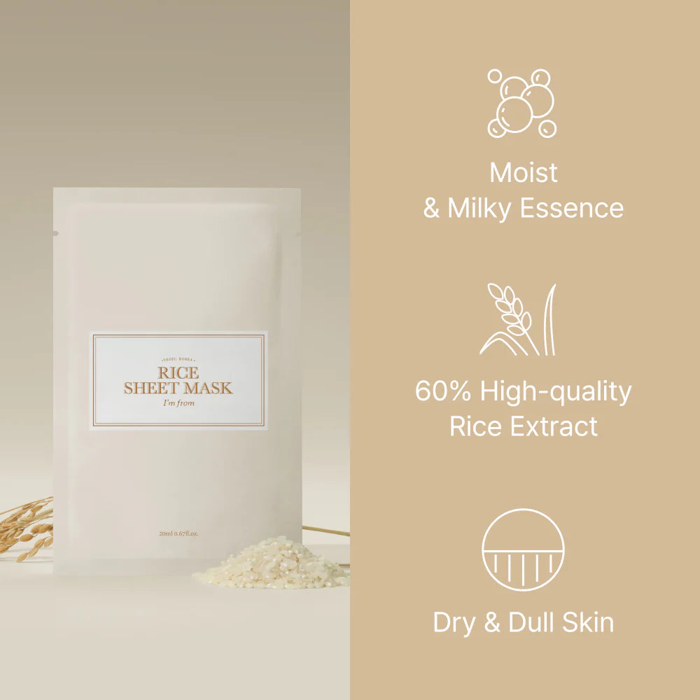 [NEW LAUNCH] I'm From Rice Sheet Mask 20ml