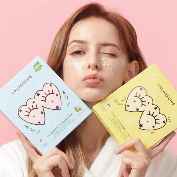 LALARECIPE Heart Goggle Brightening Mask 7g ( for eyes and cheeks) - 1 pc