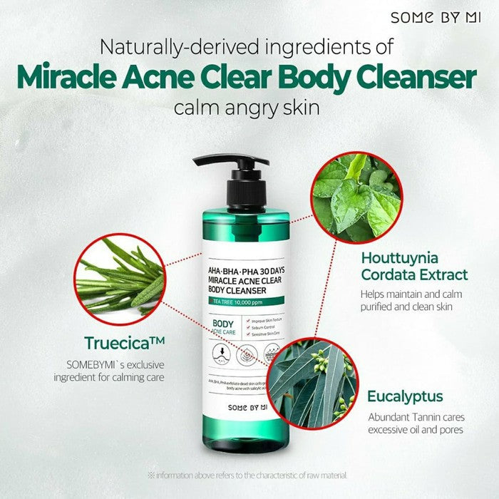 SOME BY MI AHA BHA PHA 30 Days Miracle Acne Clear Body Cleanser 400g