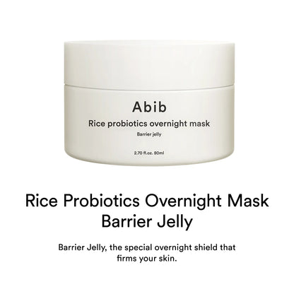 Abib Rice Probiotics Overnight Mask Barrier Jelly - 80ml