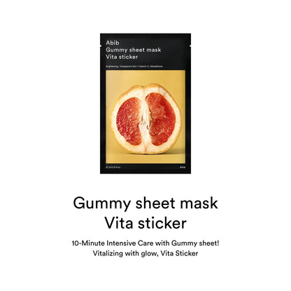 Abib Gummy Sheet Mask Vita Sticker - 1 pc (27ml)