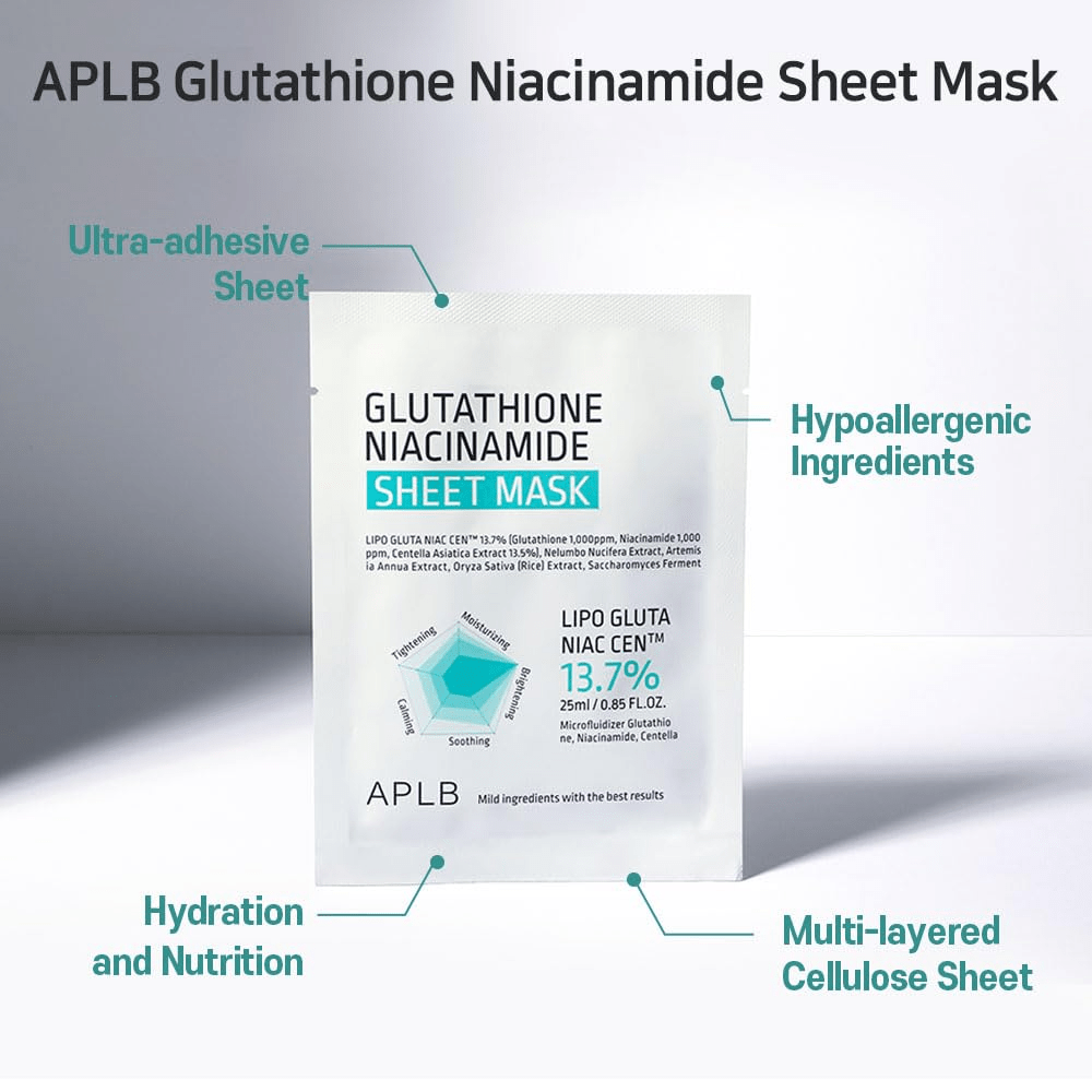 APLB Glutathione Niacinamide Sheet Mask