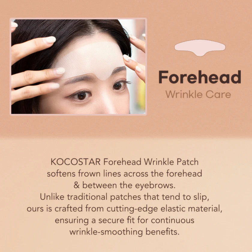 KOCOSTAR Ultimate Face Patches - Forehead 1 pc  (Diamond Mesh Hydrogel)