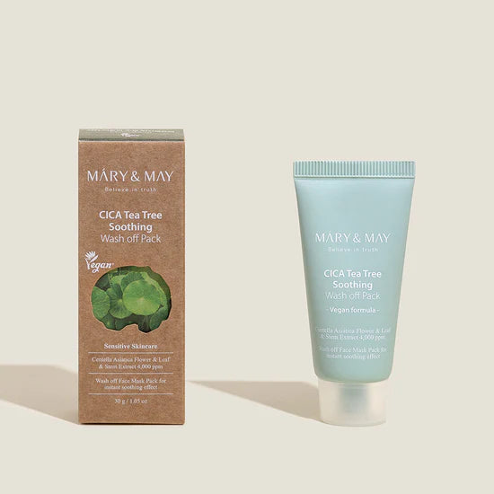 Mary & May Cica Tea Tree Soothing Wash Off Mask Pack 30g