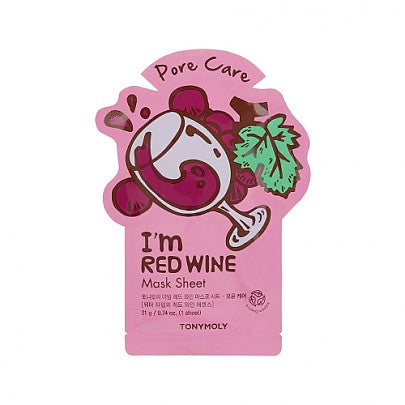 Tonymoly I'm Red Wine Mask Sheet - Pore Care - 21g